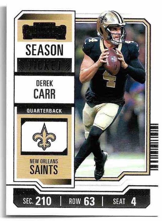 DEREK CARR 2023 Panini Contenders Football