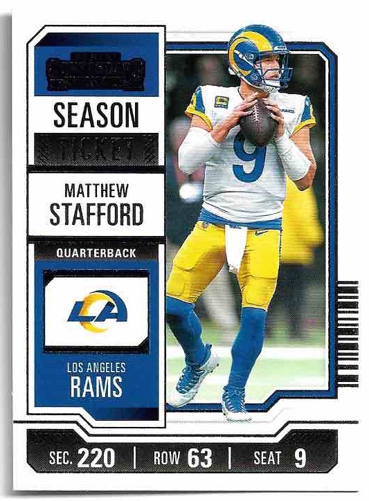 MATTHEW STAFFORD 2023 Panini Contenders Football
