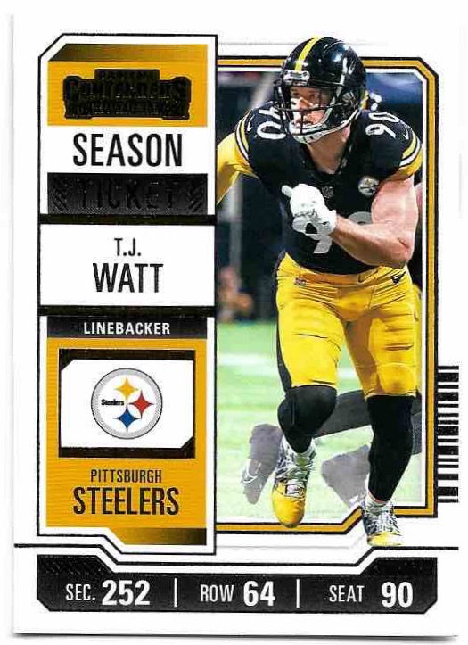 T.J. WATT 2023 Panini Contenders Football