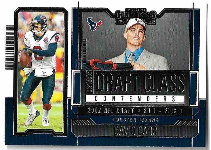 Historic Draft Class DAVID CARR 2023 Panini Contenders Football