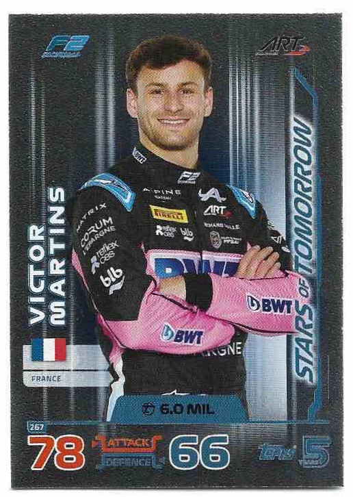 Foil Stars of Tomorrow VICTOR MARTINS 2024 Topps Turbo Attax