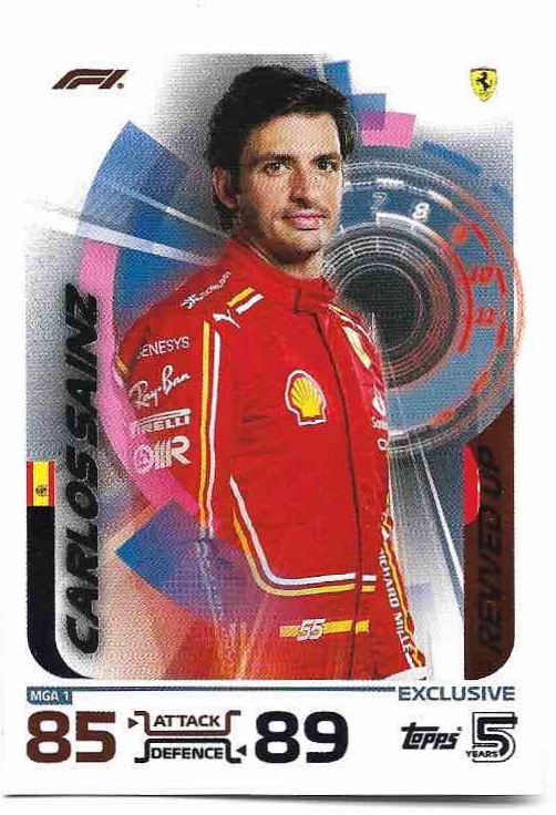 Exclusive Revved Up CARLOS SAINZ 2024 Topps Turbo Attax
