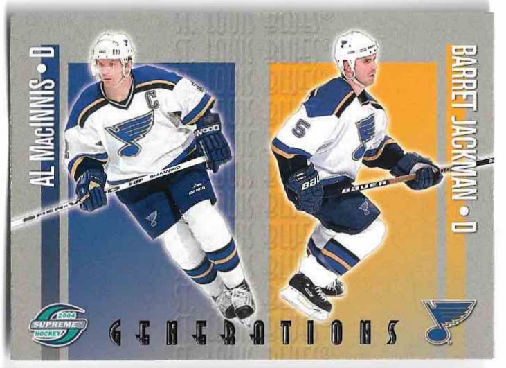 Generations AL MACINNIS/BARETT JACKMAN 03-04 Pacific Supreme