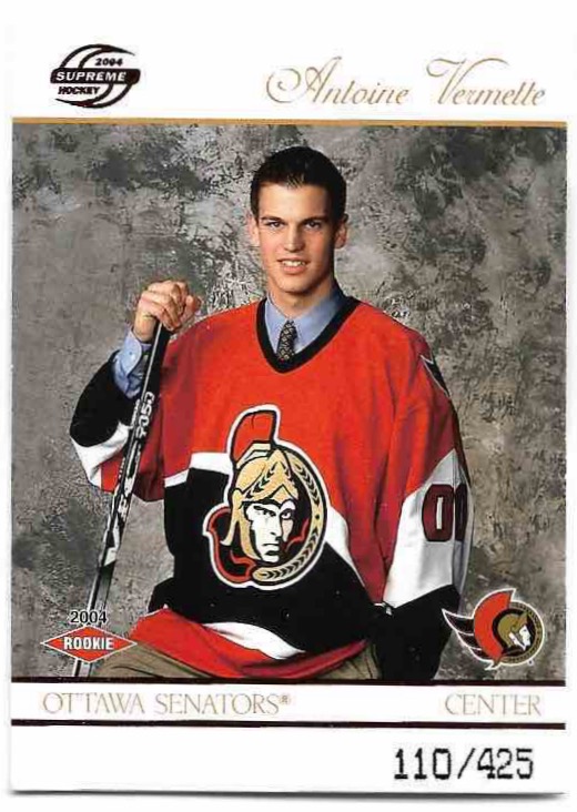 Rookie Red ANTOINE VERMETTE 03-04 Pacific Supreme /425