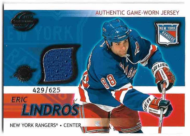 Jersey Authentic Game-Worn ERIC LINDROS 03-04 Pacific Supreme /625