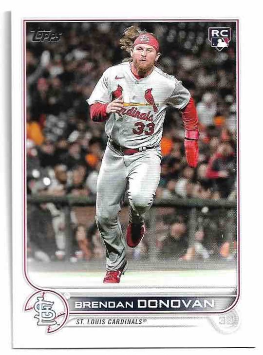 Rookie BRENDAN DONOVAN 2022 Topps Update Series Baseball