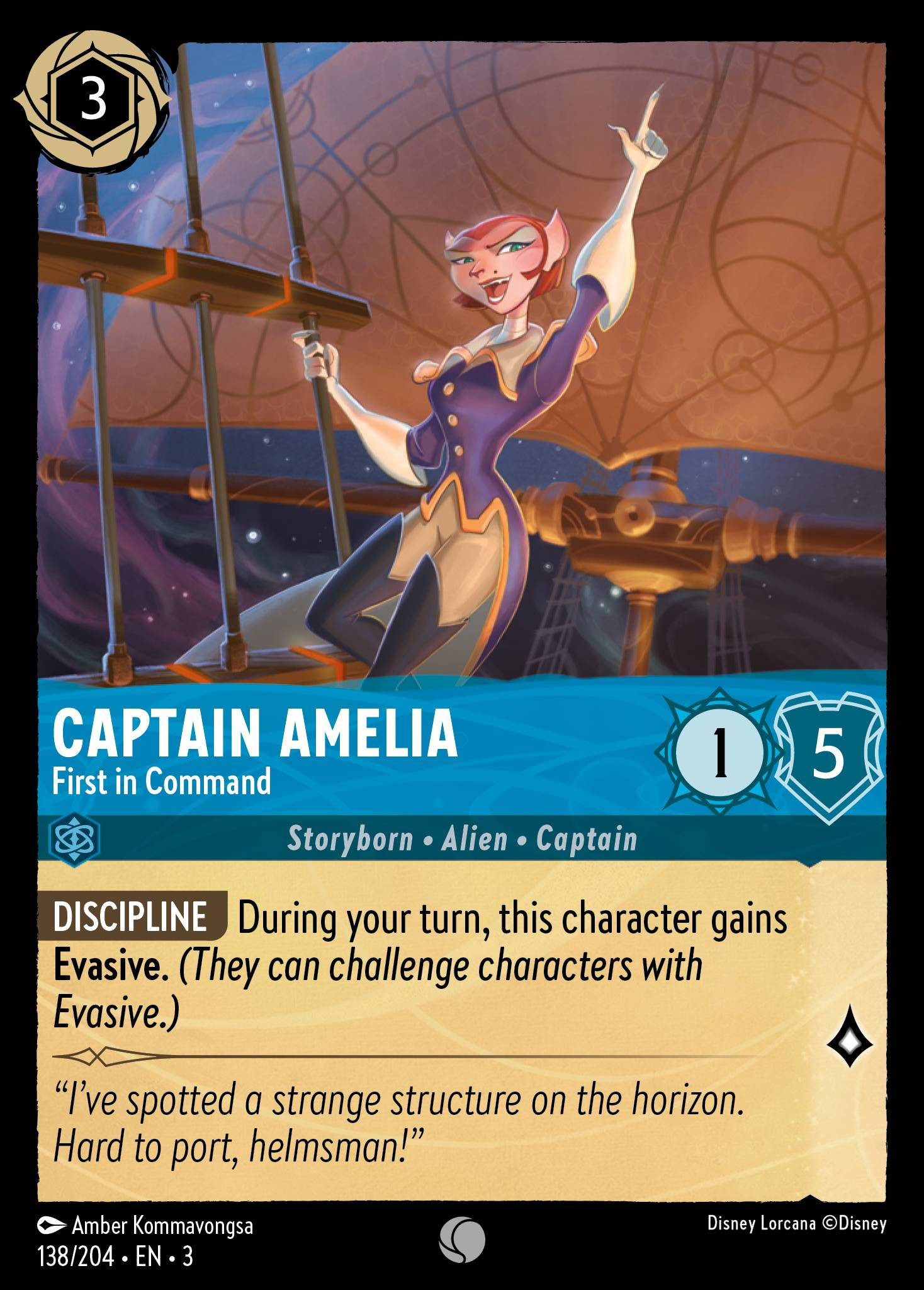 CAPTAIN AMELIA - First in Command