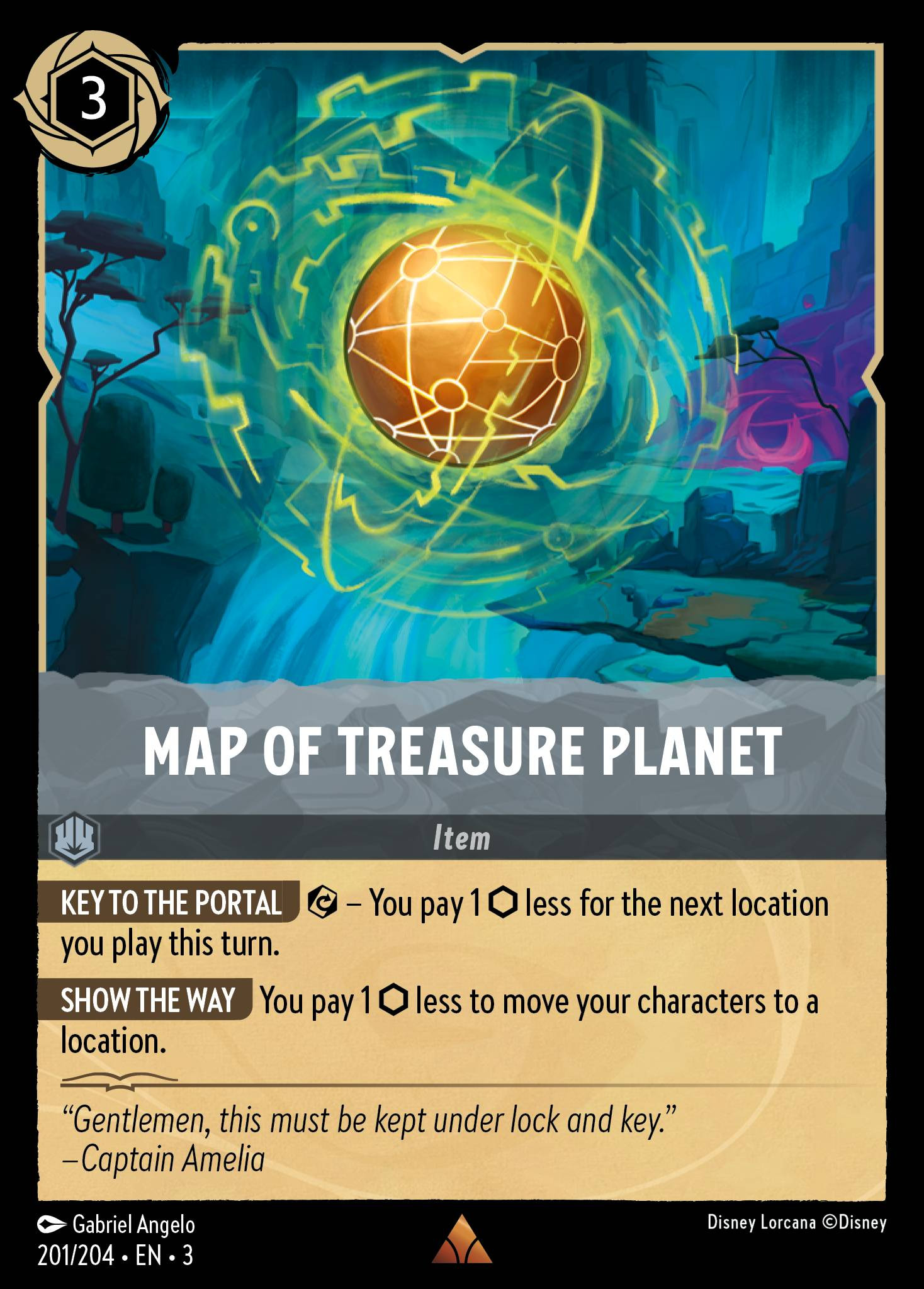 MAP OF TREASURE PLANET