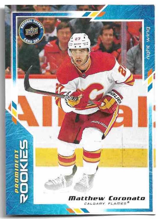 Prominent Rookies MATTHEW CORONATO 2024 UD National Hockey Card Day