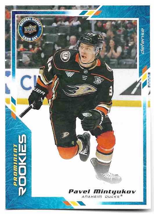 Prominent Rookies PAVEL MINTYUKOV 2024 UD National Hockey Card Day