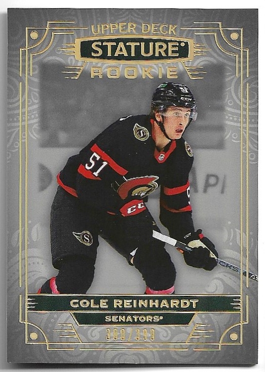 Rookie COLE REINHARDT 22-23 UD Stature /399