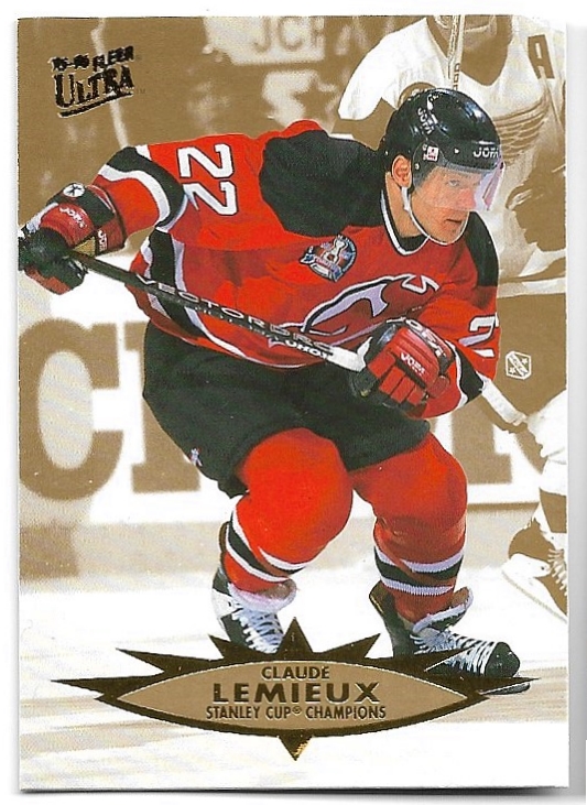 1995 Stanley Cup CLAUDE LEMIEUX 95-96 Fleer Ultra Extra