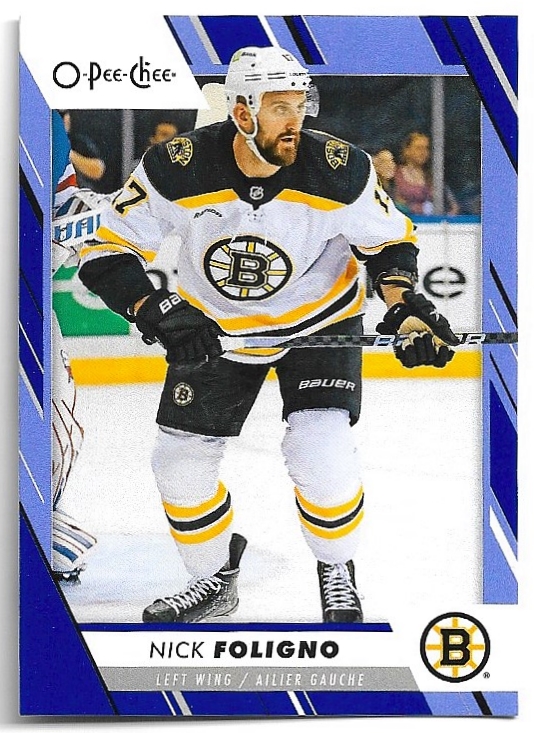 Blue Border NICK FOLIGNO 23-24 UD O-Pee-Chee OPC