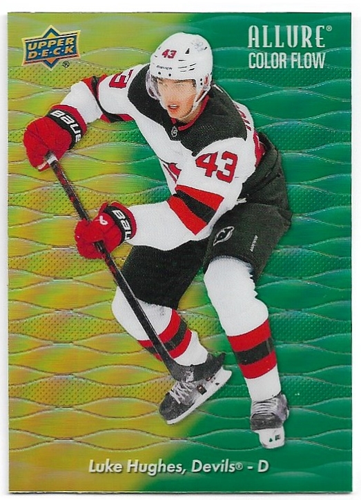 Rookie Yellow-Green Color Flow LUKE HUGHES 23-24 UD Allure