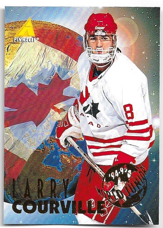Rookie 94-95 World Juniors LARRY COURVILLE 94-95 Pinnacle