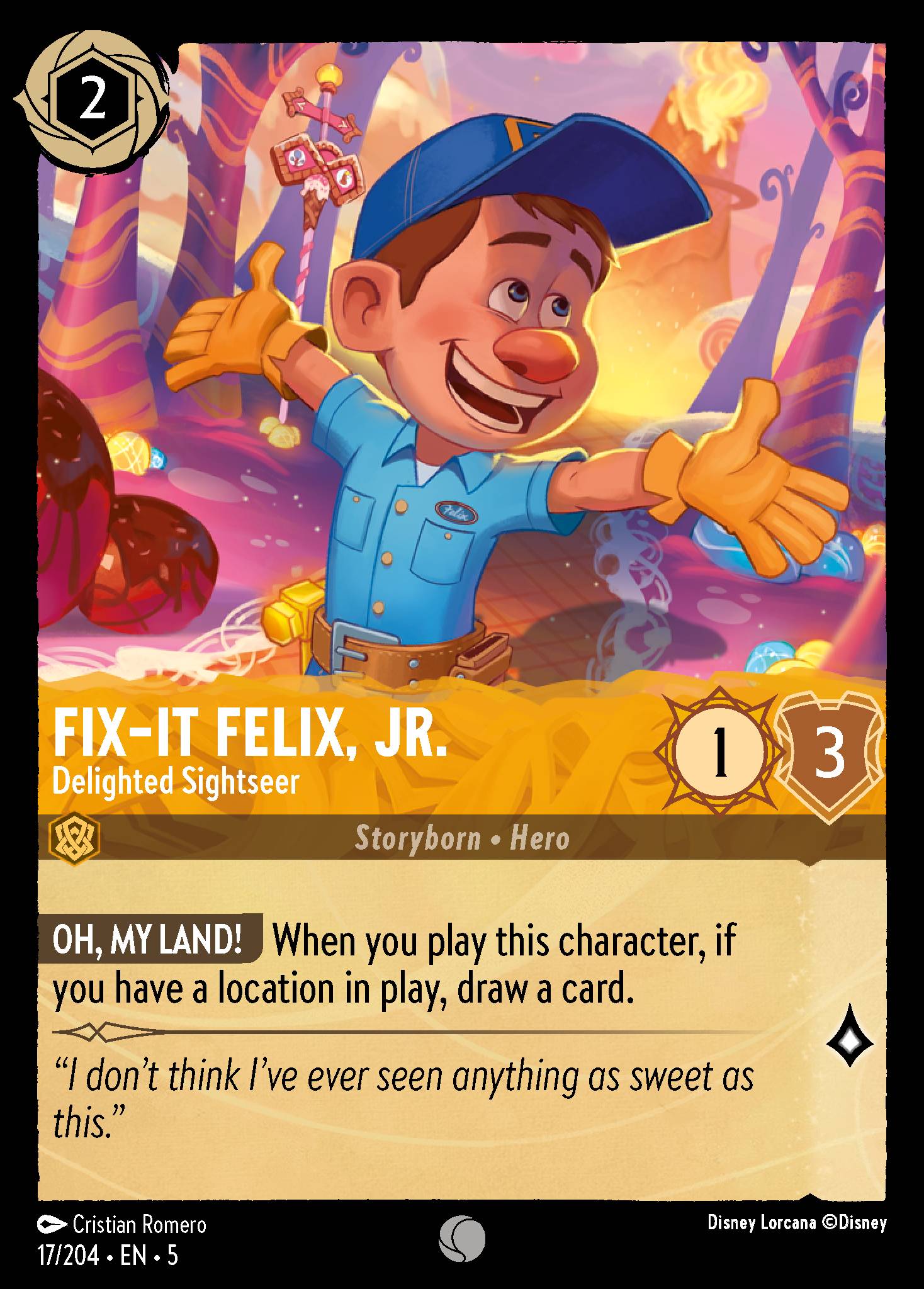FIX-IT FELIX, JR. - Delighted Sightseer