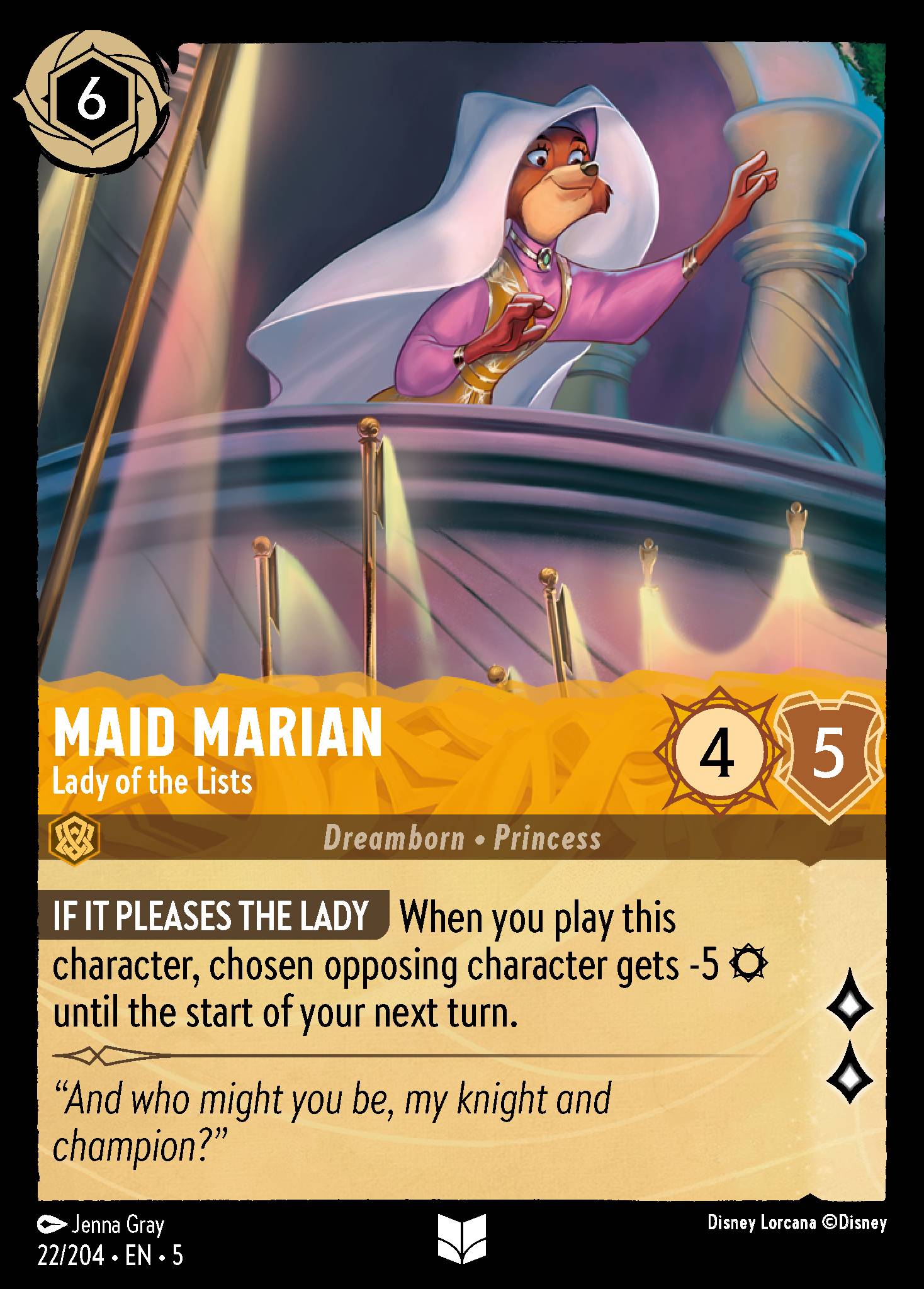 MAID MARIAN - Lady of the Lists
