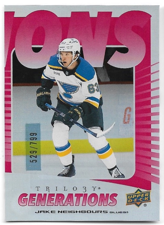Red Generations JAKE NEIGHBOURS 23-24 UD Trilogy /799