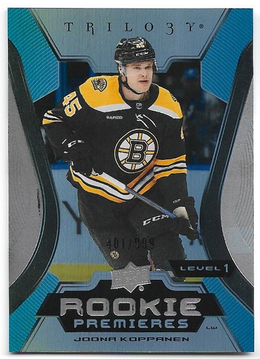 Rookie Common Premieres Level 1 JOONA KOPPANEN 23-24 UD Trilogy /999