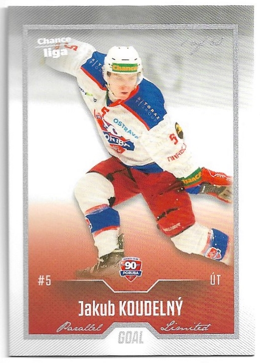 Silver JAKUB KOUDELNÝ 22-23 GOAL Cards Chance liga 2.série /60