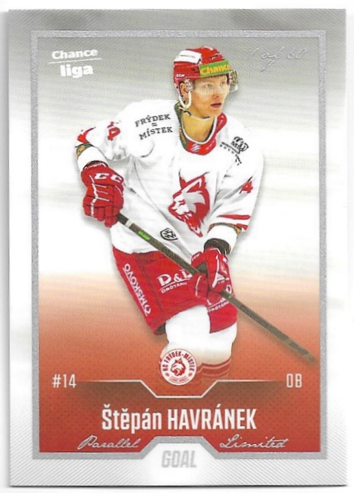 Silver ŠTĚPÁN HAVRÁNEK 22-23 GOAL Cards Chance liga 2.série /60