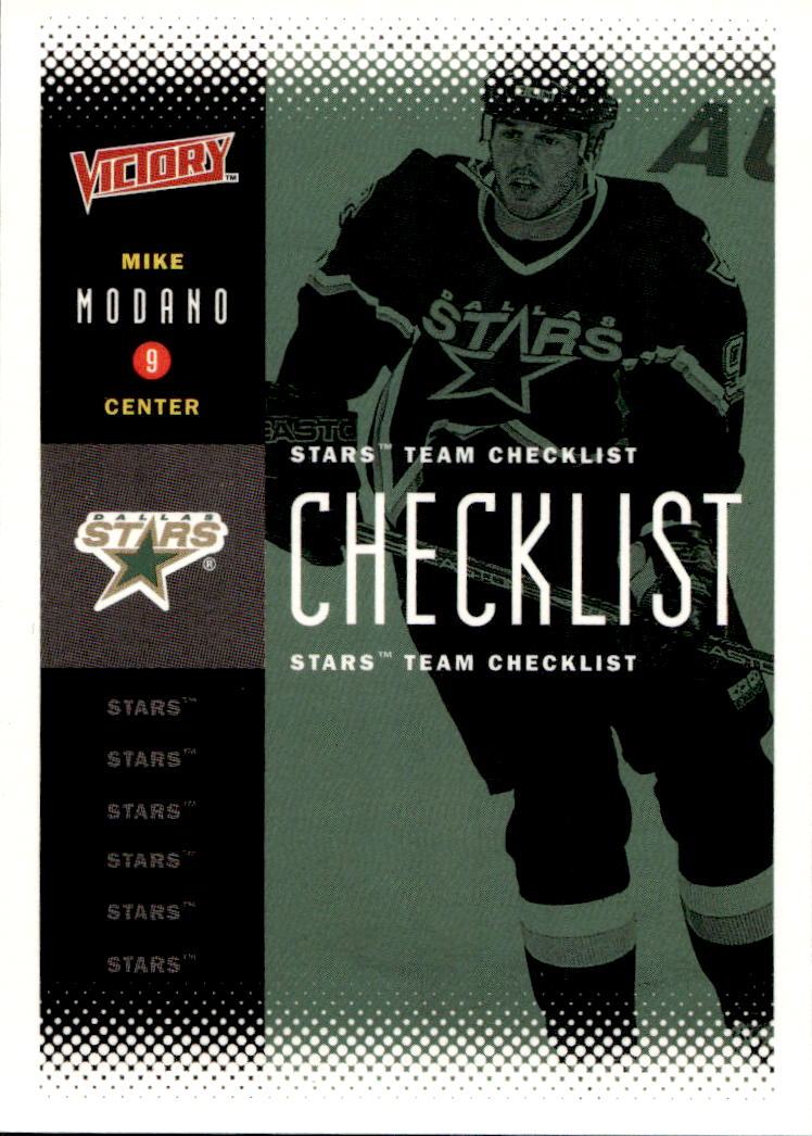 Checklist MIKE MODANO 00-01 UD Victory