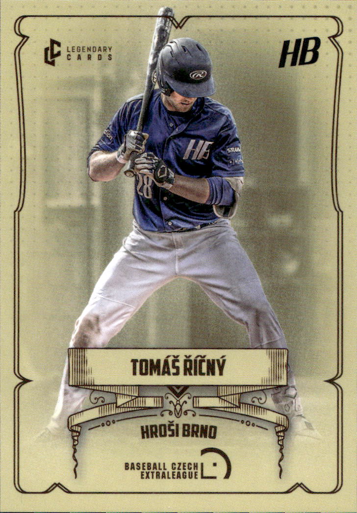 TOMÁŠ ŘÍČNÝ 2024 Legendary Cards CZE Baseball Extraleague