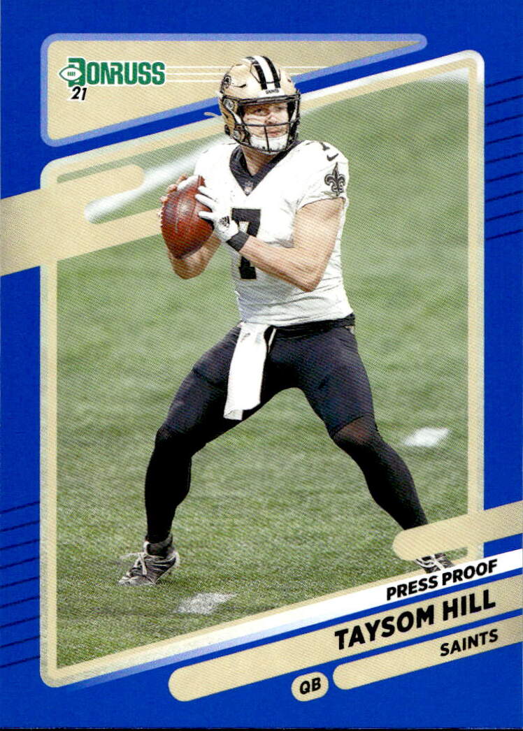 Blue Press Proof TAYSOM HILL 2021 Panini Donruss Football