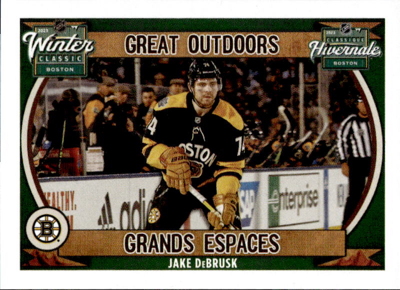 The Great Outdoors JAKE DEBRUSK 2023-24 Topps NHL Sticker Collection Hockey