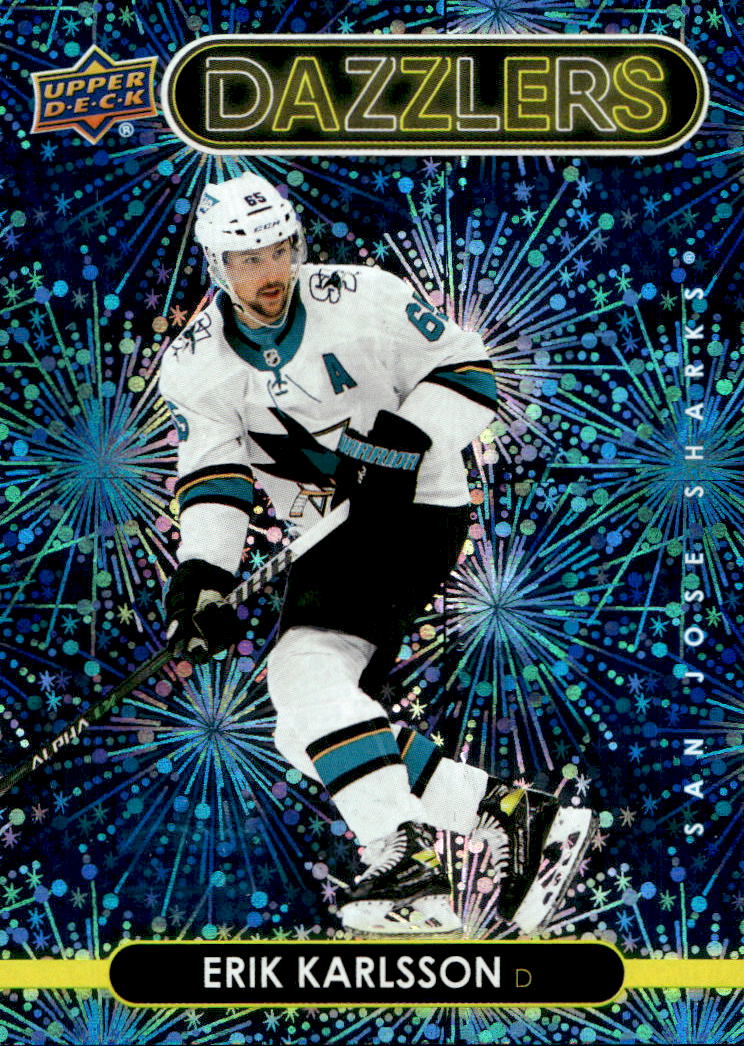 Dazzlers Blue ERIK KARLSSON 21-22 UD Series 2