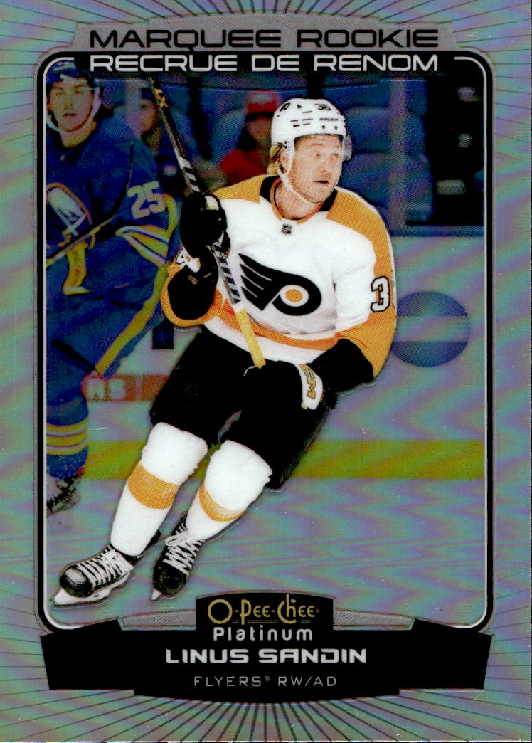 Rainbow Marquee Rookie LINUS SANDIN 22-23 UD O-Pee-Chee OPC Platinum