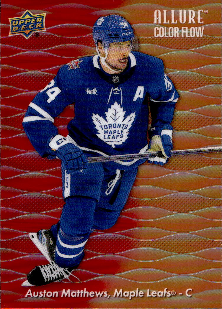 Red-Orange Color Flow AUSTON MATTHEWS 23-24 UD Allure
