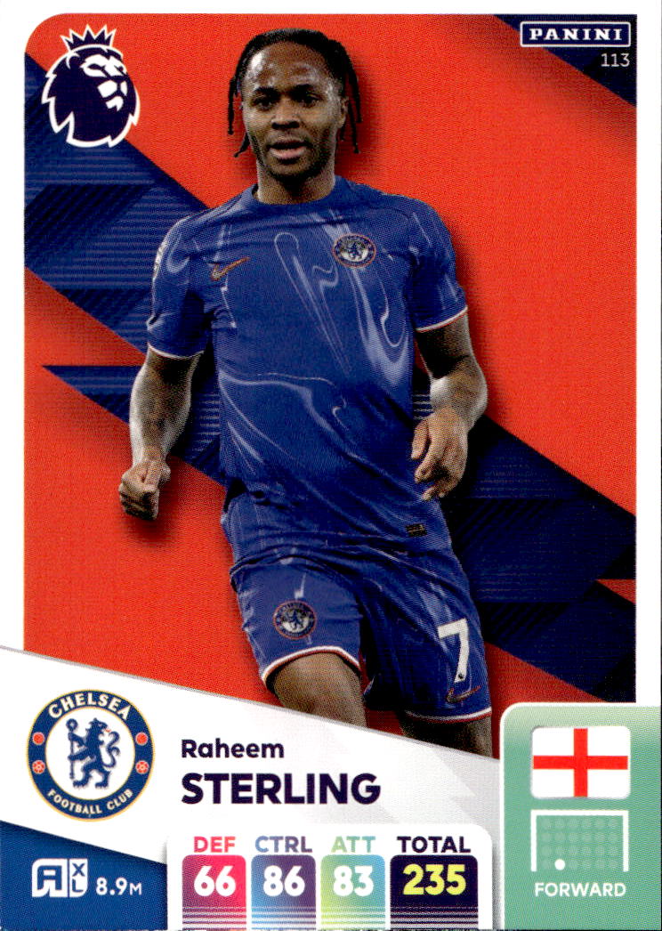 RAHEEM STERLING 2025 Panini Adrenalyn XL Premier League