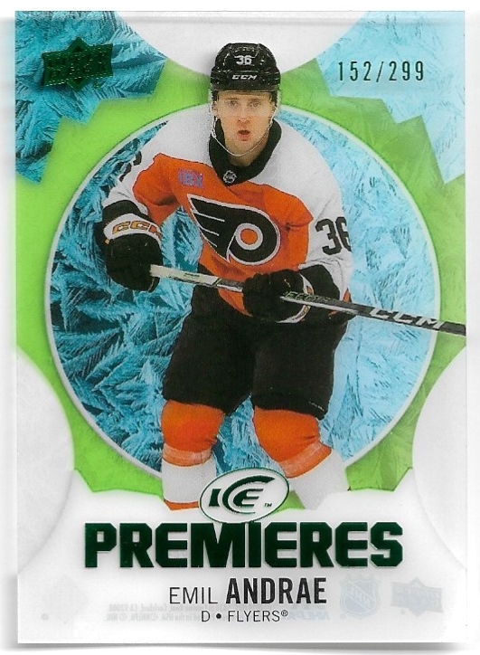 Rookie Green Ice Premieres EMIL ANDRAE 23-24 UD Ice /299