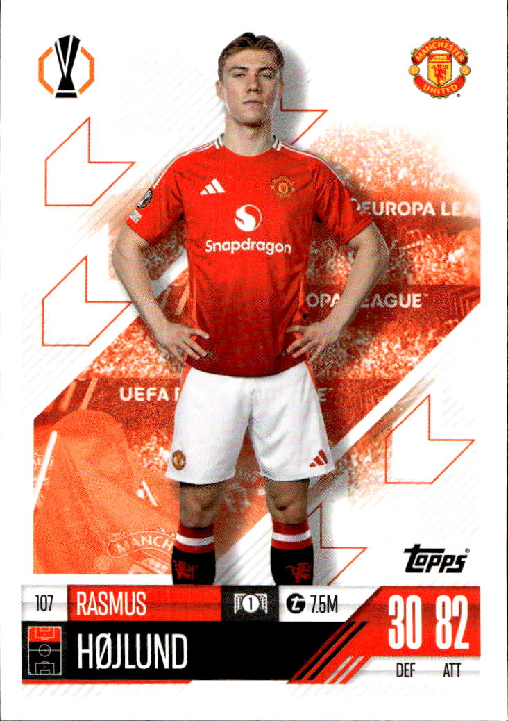 RASMUS HOJLUND 24-25 Match Attax UCL