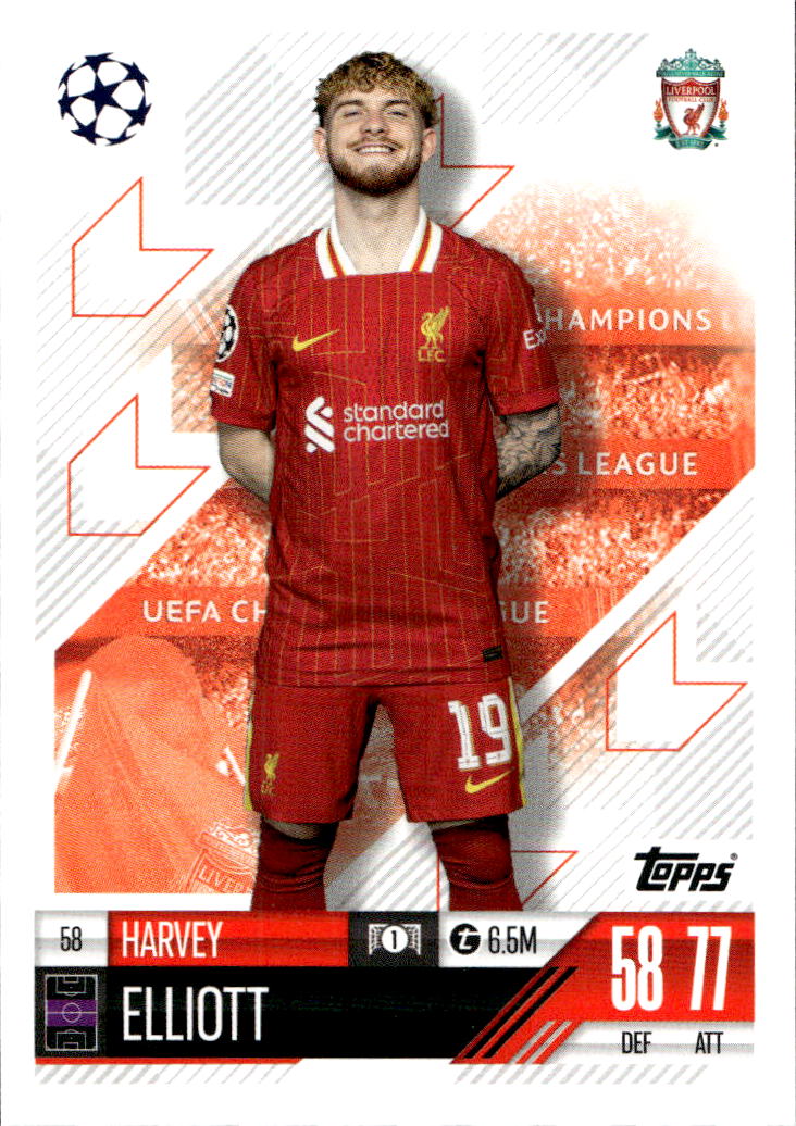 HARVEY ELLIOTT 24-25 Match Attax UCL