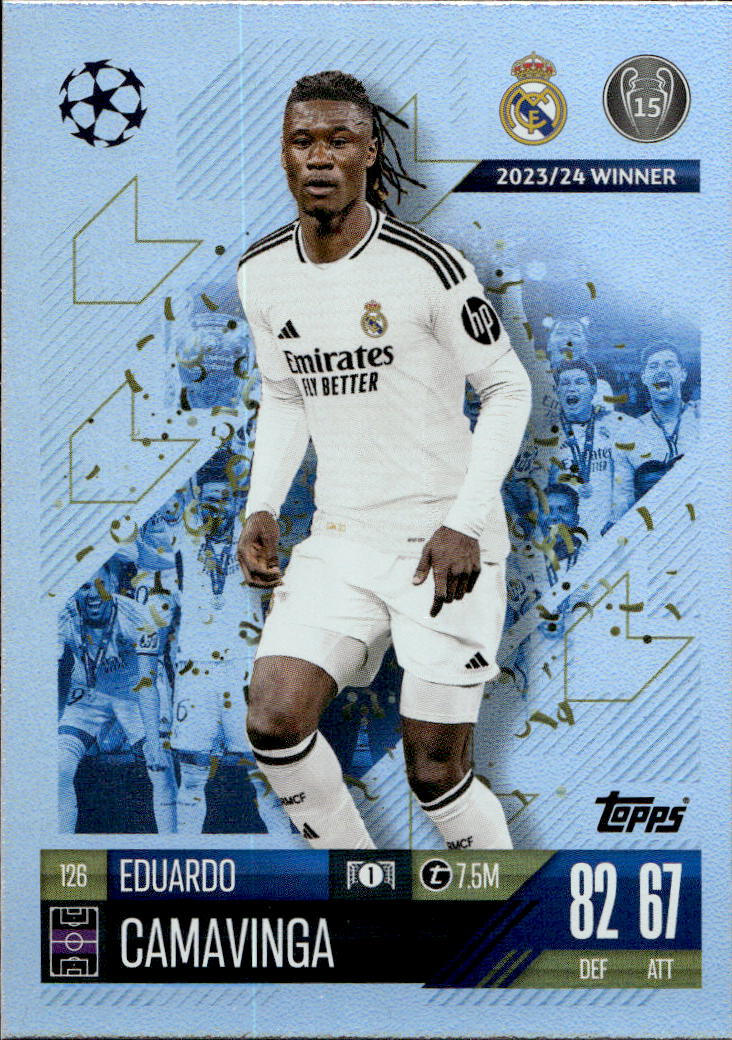 Champions Rainbow Foil EDUARDO CAMAVINGA 24-25 Match Attax UCL