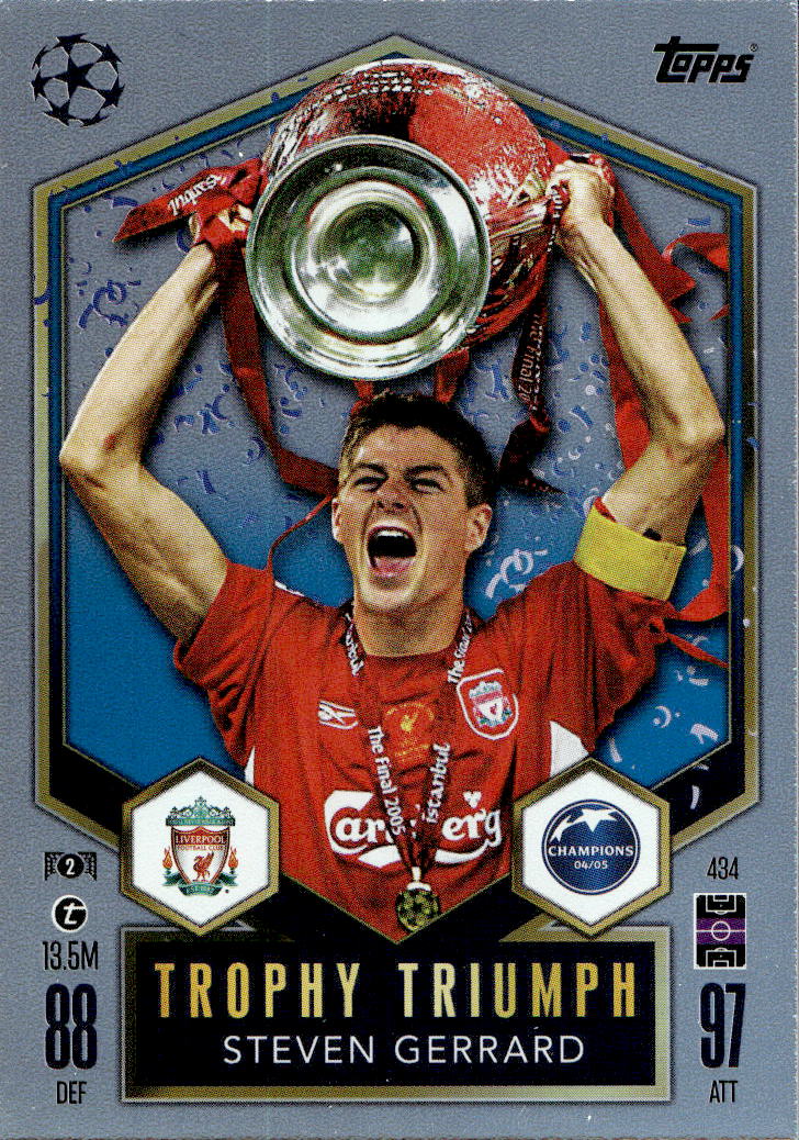 Trophy Triumph STEVEN GERRARD 24-25 Match Attax UCL