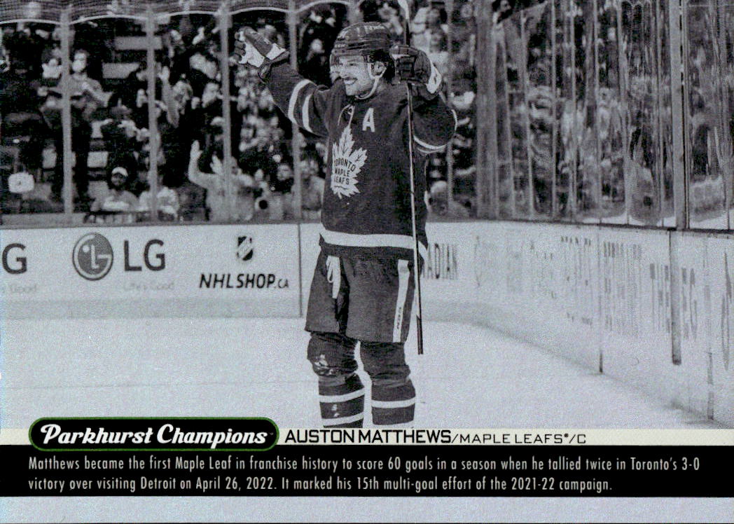 Wire Image AUSTON MATTHEWS 22-23 UD Parkhurst Champions