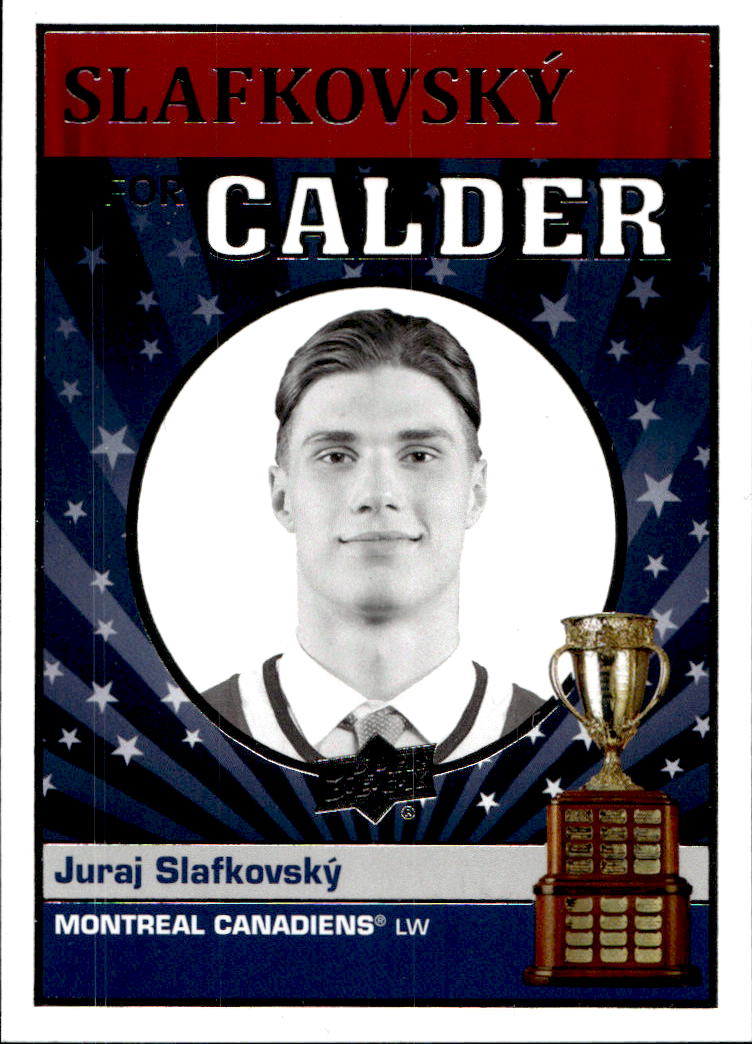 Rookie Calder Candidates JURAJ SLAFKOVSKÝ 22-23 UD Series 2