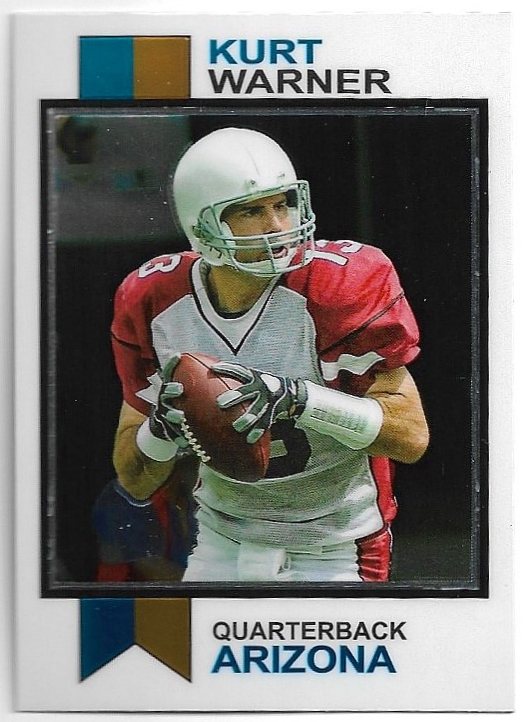 1973 Topps Football Chrome KURT WARNER 2023 Topps Composite Football