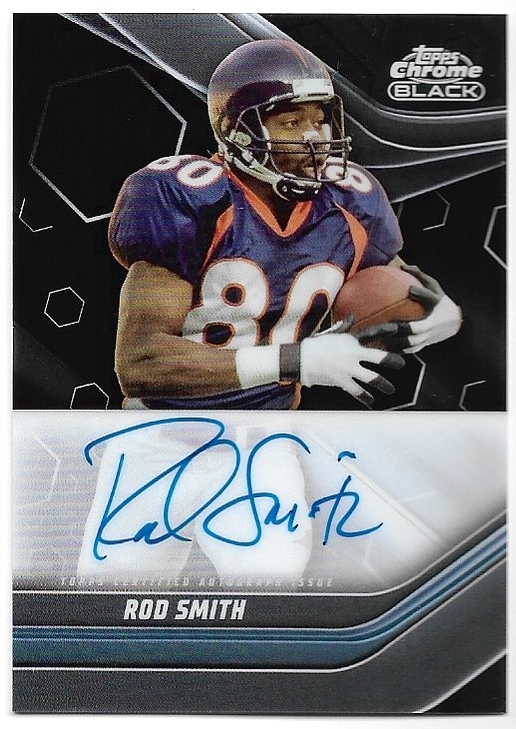 Auto Chrome Black Autographs ROD SMITH 2023 Topps Composite Football