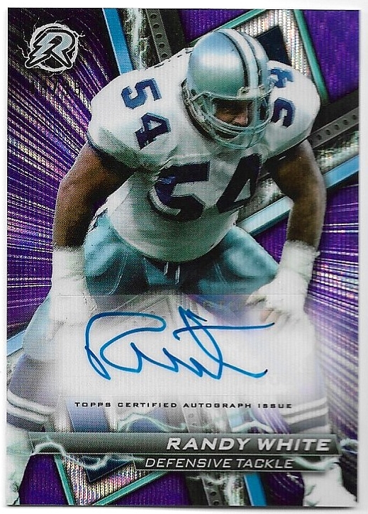 Auto Purple Surge Resurgence Signatures RANDY WHITE 2023 Topps Composite Football /99