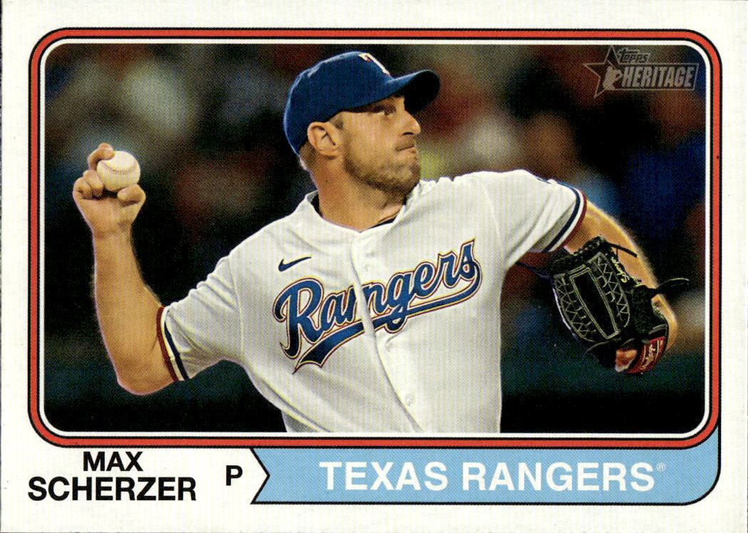 MAX SCHERZER 2023 Topps Heritage High Number Baseball