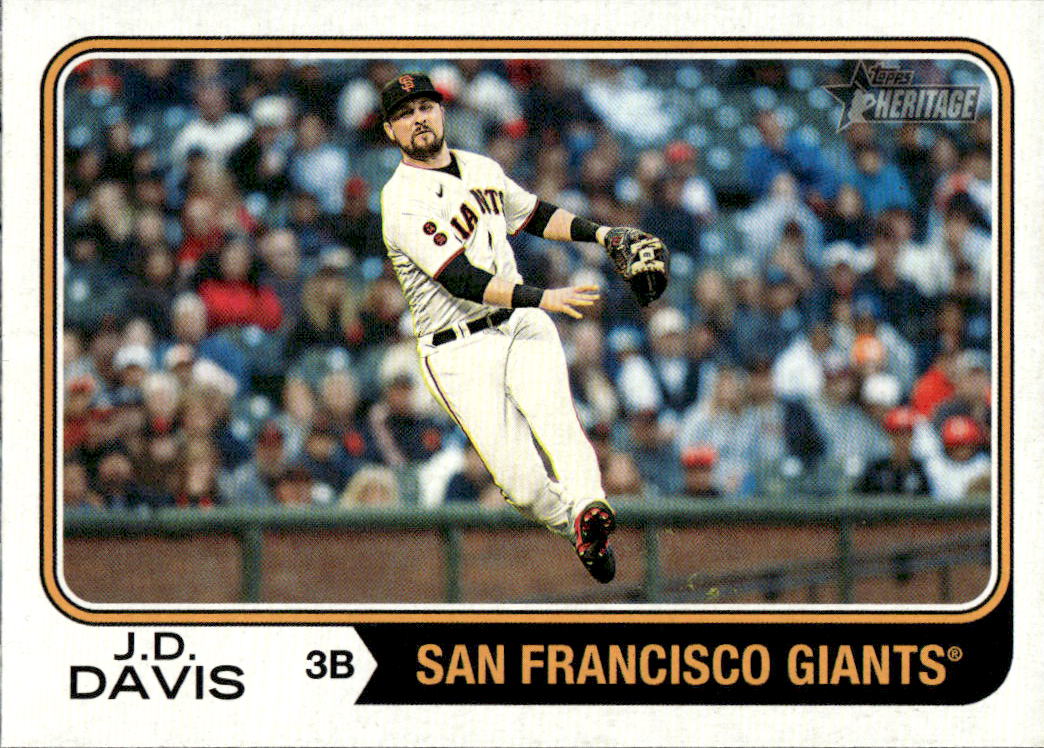 J.D. DAVIS 2023 Topps Heritage High Number Baseball