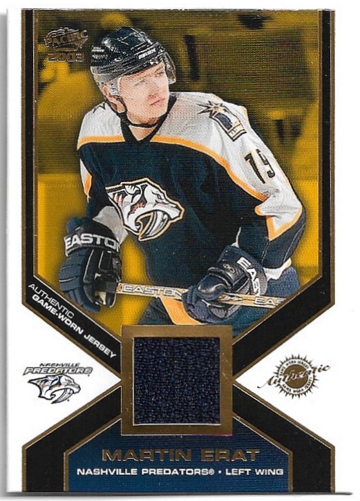 Jersey Authentic Game-Worn MARTIN ERAT 02-03 Pacific 