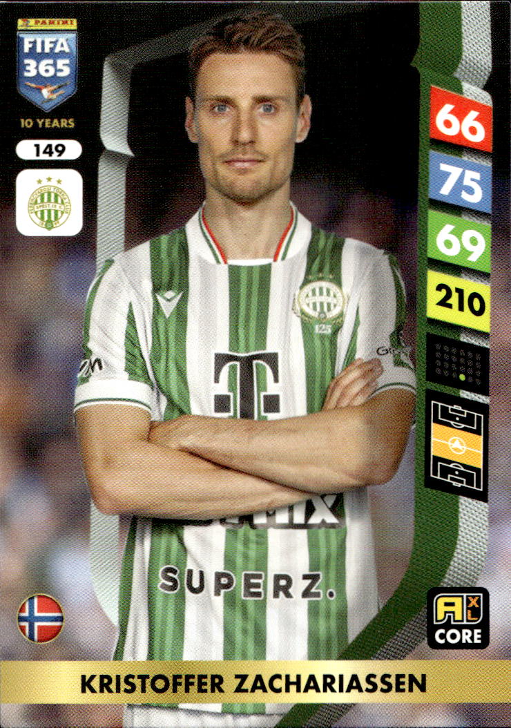 KRISTOFFER ZACHARIASSEN 2025 Panini FIFA 365
