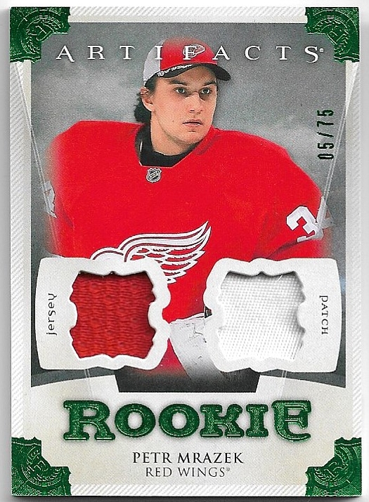 Patch/Jersey Rookie Emerald PETR MRÁZEK 13-14 UD Artifacts /75
