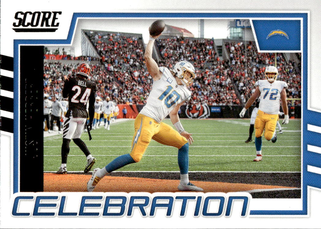 Celebration JUSTIN HERBERT 2022 Panini Score Football