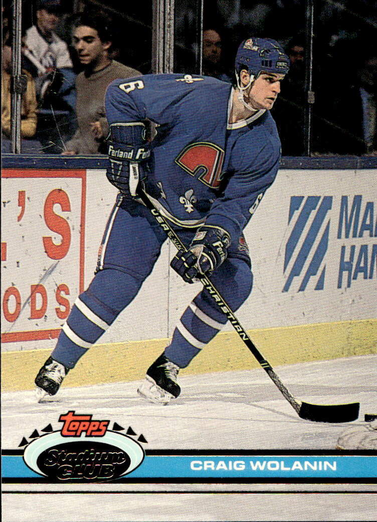 CRAIG WOLANIN 91-92 Topps Stadium Club